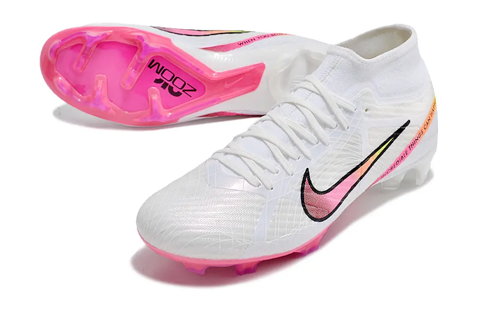 Nike Air Zoom Mercurial Superfly 9 Academy FG - White/Vibrant Pink/Black