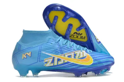 Mbappé x Nike Air Zoom Mercurial Superfly 9 Academy FG - Blue/Sky Blue/Golden Yellow