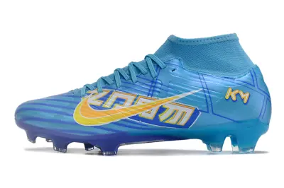 Mbappé x Nike Air Zoom Mercurial Superfly 9 Academy FG - Blue/Sky Blue/Golden Yellow
