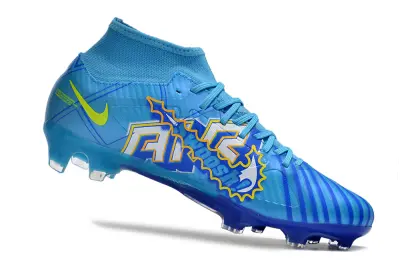 Mbappé x Nike Air Zoom Mercurial Superfly 9 Academy FG - Blue/Sky Blue/Golden Yellow