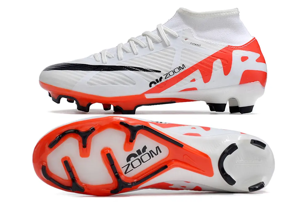 Nike Air Zoom Mercurial Superfly 9 Academy FG - White/Bright Orange/Black
