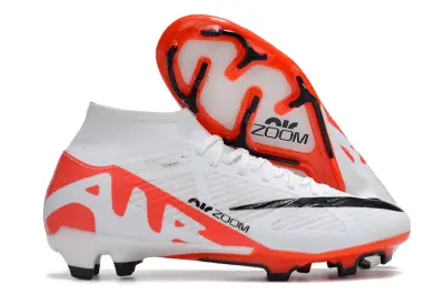 Nike Air Zoom Mercurial Superfly 9 Academy FG - White/Bright Orange/Black