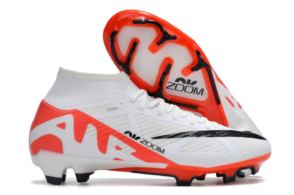 Nike Air Zoom Mercurial Superfly 9 Academy FG - White/Bright Orange/Black