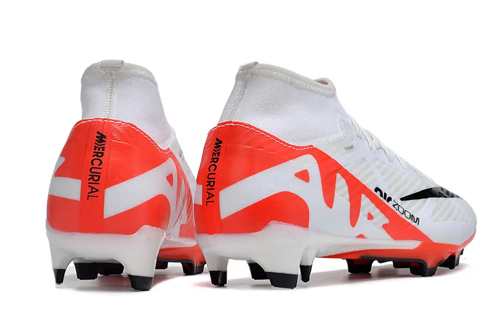 Nike Air Zoom Mercurial Superfly 9 Academy FG - White/Bright Orange/Black