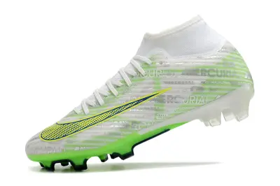 Nike Air Zoom Mercurial Superfly 9 Academy FG - White/Neon Green/Blue