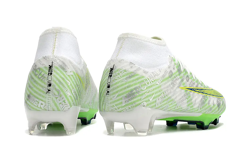 Nike Air Zoom Mercurial Superfly 9 Academy FG - White/Neon Green/Blue