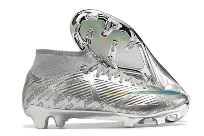 Nike Air Zoom Mercurial Superfly 9 Academy FG - Silver/Metallic Silver/Sky Blue