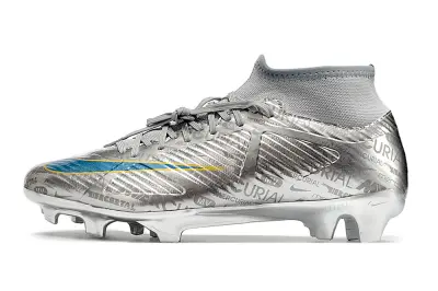 Nike Air Zoom Mercurial Superfly 9 Academy FG - Silver/Metallic Silver/Sky Blue
