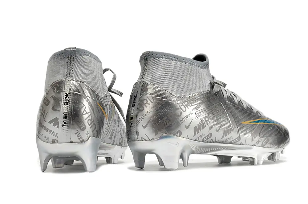 Nike Air Zoom Mercurial Superfly 9 Academy FG - Silver/Metallic Silver/Sky Blue
