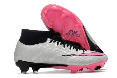 Nike Air Zoom Mercurial Superfly 9 Academy FG - Gray/Neon Pink/Black