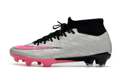 Nike Air Zoom Mercurial Superfly 9 Academy FG - Gray/Neon Pink/Black