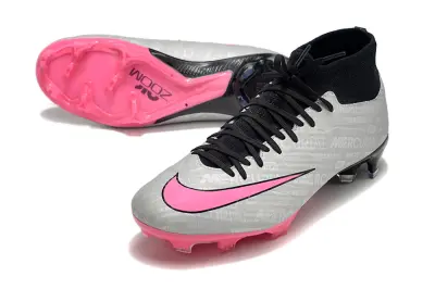 Nike Air Zoom Mercurial Superfly 9 Academy FG - Gray/Neon Pink/Black