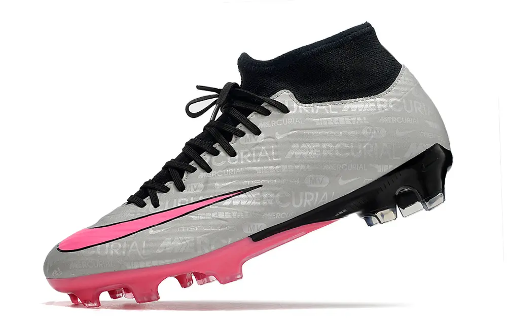 Nike Air Zoom Mercurial Superfly 9 Academy FG - Gray/Neon Pink/Black