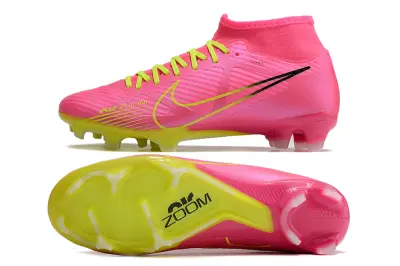 Nike Air Zoom Mercurial Superfly 9 Academy FG - Pink/Vibrant Pink/Neon Yellow