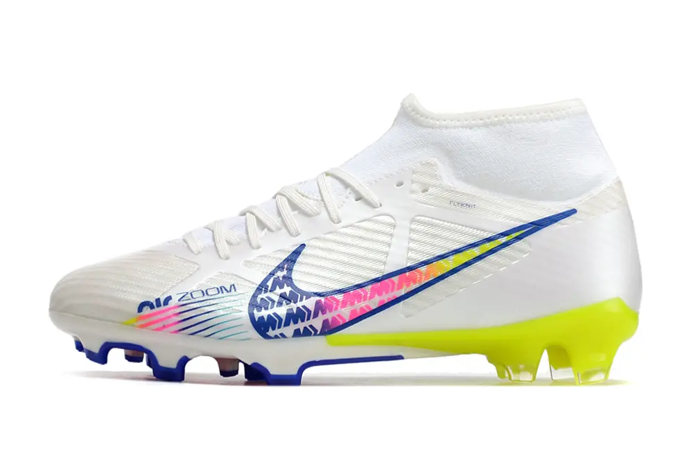 Nike Air Zoom Mercurial Superfly 9 Academy FG - White/Fluorescent Yellow/Pink Fusion