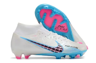 Nike Air Zoom Mercurial Superfly 9 Academy FG - White/Electric Blue/Pink Fusion