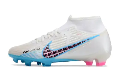 Nike Air Zoom Mercurial Superfly 9 Academy FG - White/Electric Blue/Pink Fusion