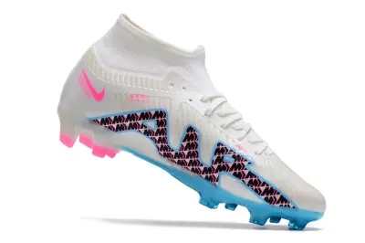 Nike Air Zoom Mercurial Superfly 9 Academy FG - White/Electric Blue/Pink Fusion