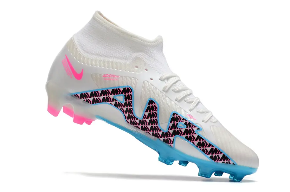 Nike Air Zoom Mercurial Superfly 9 Academy FG - White/Electric Blue/Pink Fusion