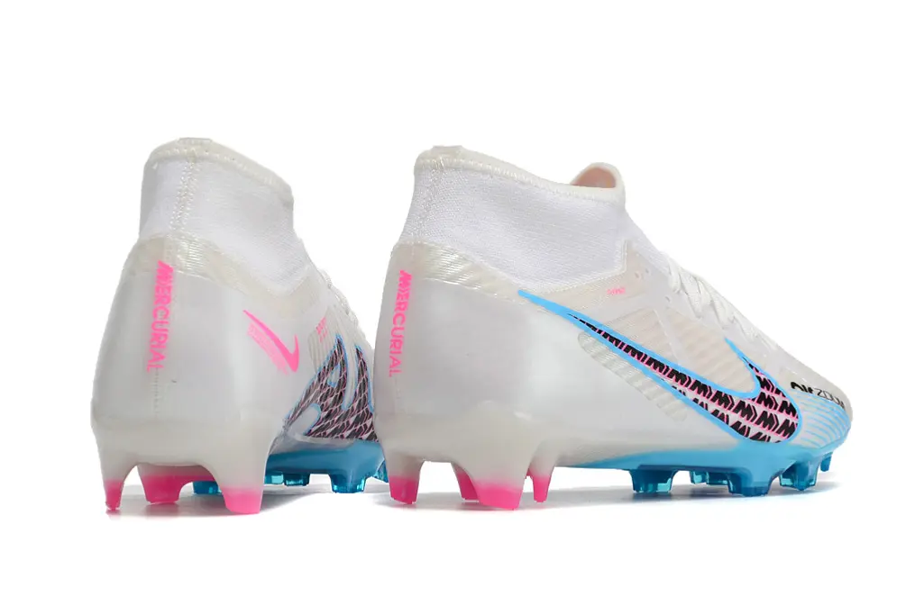 Nike Air Zoom Mercurial Superfly 9 Academy FG - White/Electric Blue/Pink Fusion