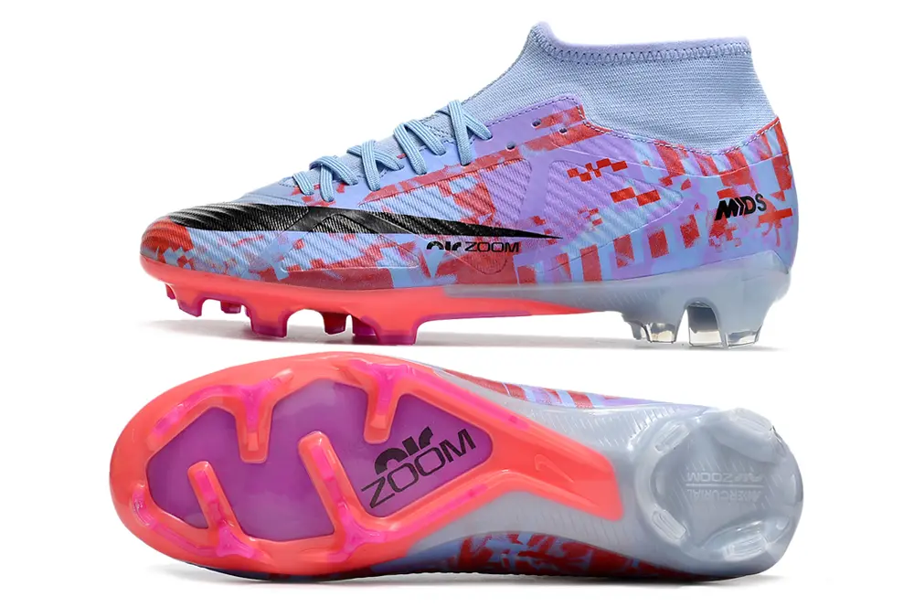 Nike Air Zoom Mercurial Superfly 9 Academy FG - Blue/Sky Blue/Coral Pink
