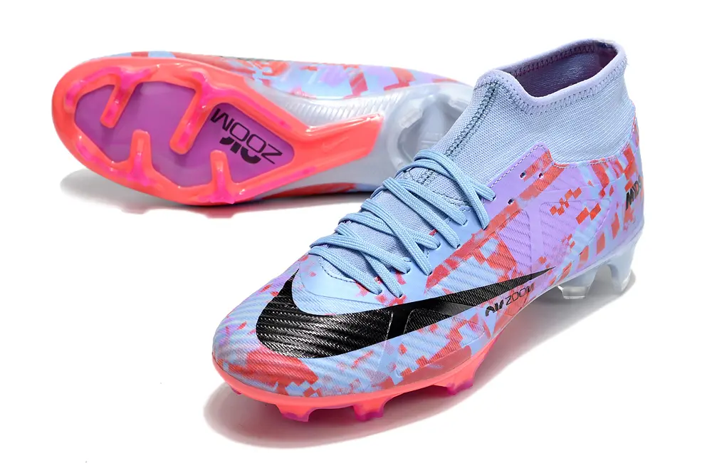 Nike Air Zoom Mercurial Superfly 9 Academy FG - Blue/Sky Blue/Coral Pink