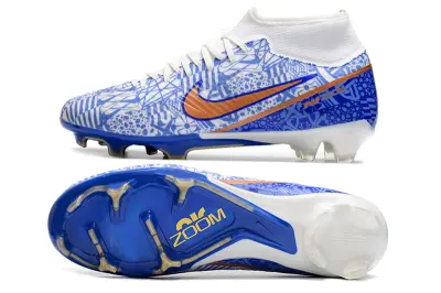 CR7 x Nike Air Zoom Mercurial Superfly 9 Academy FG - Blue/Electric Blue/Brilliant Orange