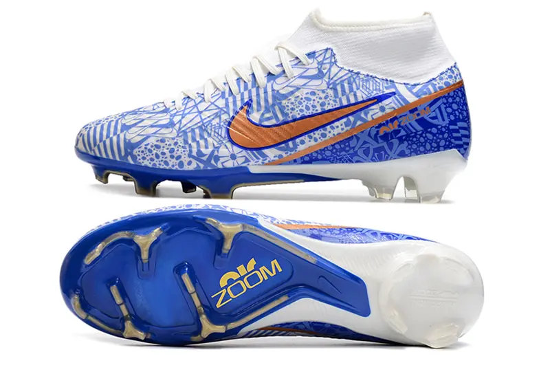 CR7 x Nike Air Zoom Mercurial Superfly 9 Academy FG - Blue/Electric Blue/Brilliant Orange
