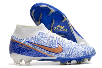 CR7 x Nike Air Zoom Mercurial Superfly 9 Academy FG - Blue/Electric Blue/Brilliant Orange
