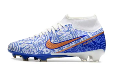 CR7 x Nike Air Zoom Mercurial Superfly 9 Academy FG - Blue/Electric Blue/Brilliant Orange