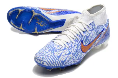 CR7 x Nike Air Zoom Mercurial Superfly 9 Academy FG - Blue/Electric Blue/Brilliant Orange