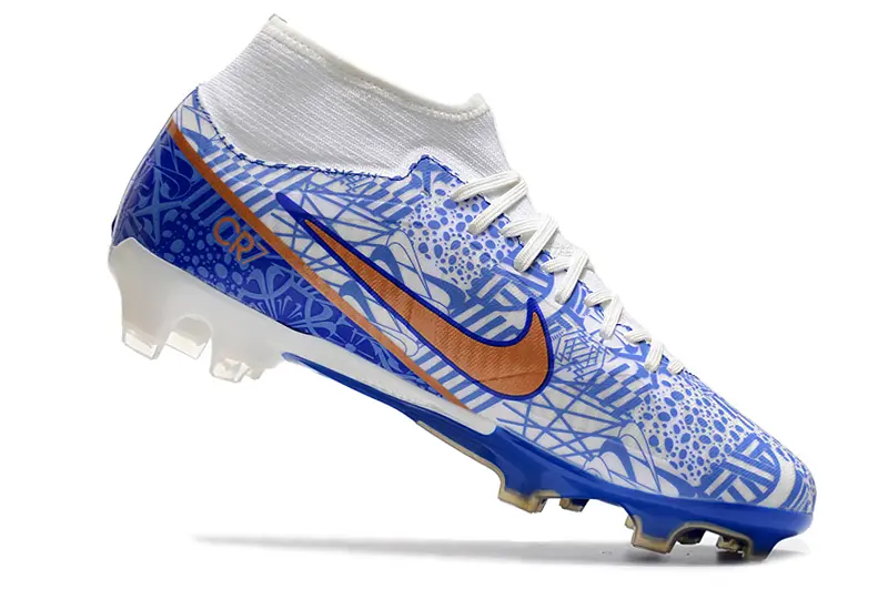 CR7 x Nike Air Zoom Mercurial Superfly 9 Academy FG - Blue/Electric Blue/Brilliant Orange