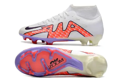 Nike Air Zoom Mercurial Superfly 9 Academy FG - White/Flame Orange/Sharp Purple