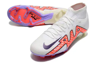 Nike Air Zoom Mercurial Superfly 9 Academy FG - White/Flame Orange/Sharp Purple