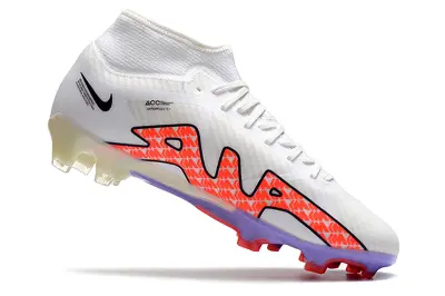 Nike Air Zoom Mercurial Superfly 9 Academy FG - White/Flame Orange/Sharp Purple