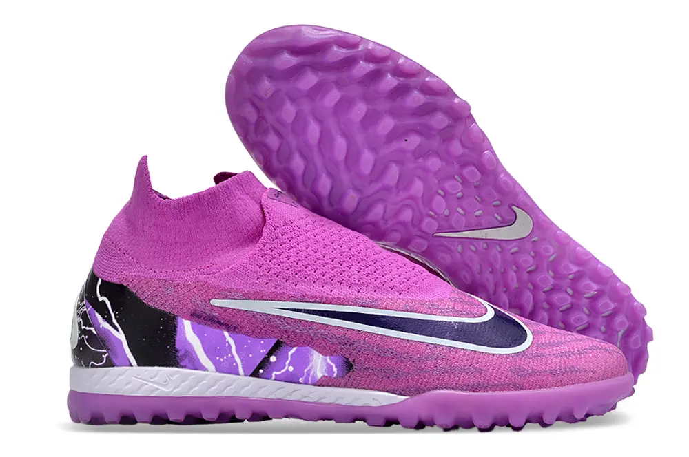Nike Phantom GX Elite DF TF - Pink/Electric Purple/Black Lightning