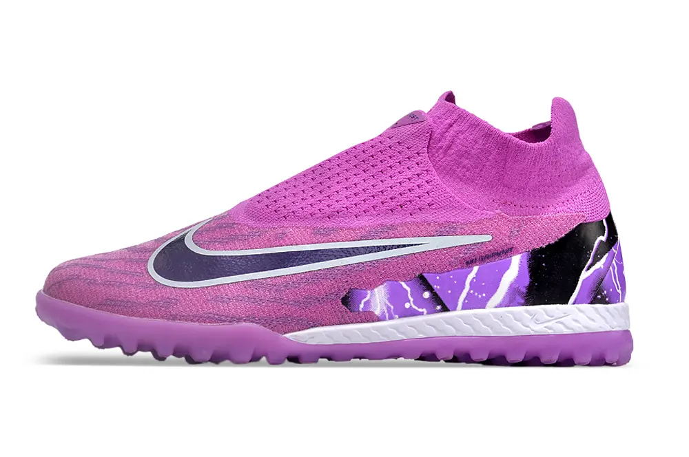 Nike Phantom GX Elite DF TF - Pink/Electric Purple/Black Lightning
