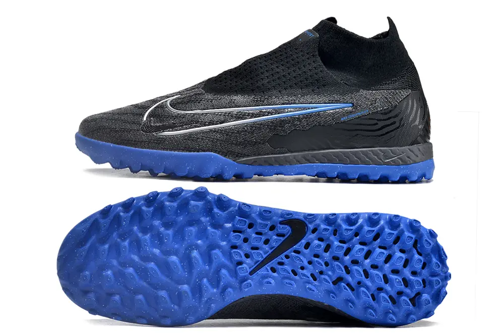 Nike Phantom GX Elite DF TF - Black/Electric Blue/Charcoal Grey