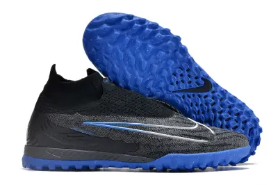 Nike Phantom GX Elite DF TF - Black/Electric Blue/Charcoal Grey