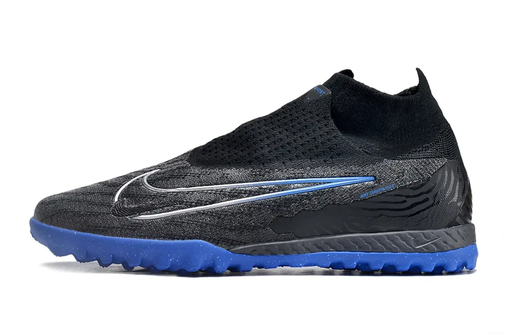 Nike Phantom GX Elite DF TF - Black/Electric Blue/Charcoal Grey