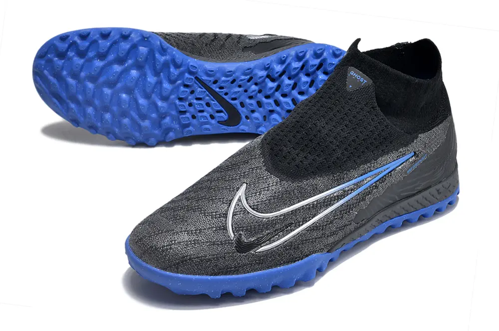 Nike Phantom GX Elite DF TF - Black/Electric Blue/Charcoal Grey