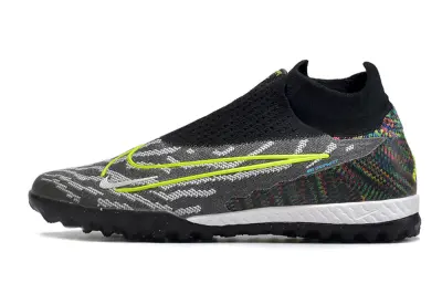 Nike Phantom GX Elite DF TF - Black/Lime Green/Gray Pattern