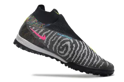 Nike Phantom GX Elite DF TF - Black/Lime Green/Gray Pattern