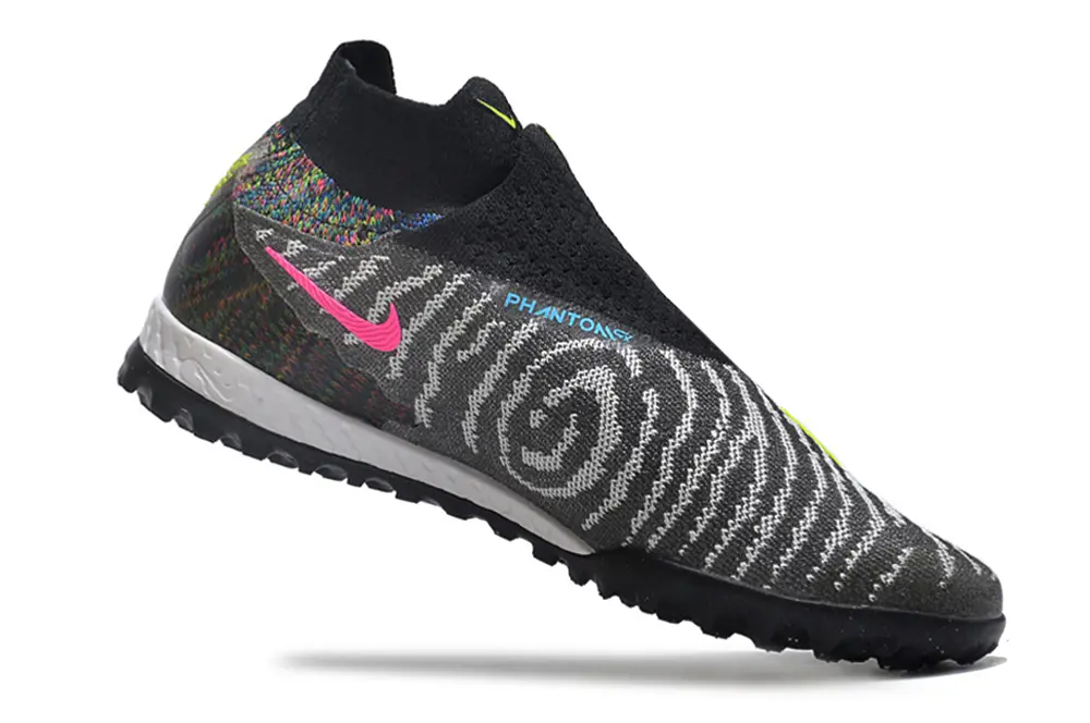 Nike Phantom GX Elite DF TF - Black/Lime Green/Gray Pattern