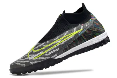 Nike Phantom GX Elite DF TF - Black/Lime Green/Gray Pattern
