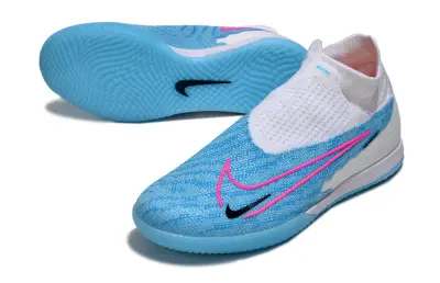 Nike Phantom GX Elite DF IC - Blue/Sky Blue/Neon Pink