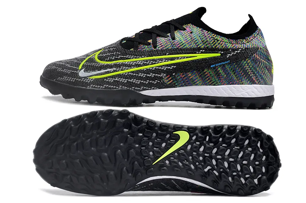 Nike Phantom GX Elite TF - Black/Fluorescent Yellow/Gray