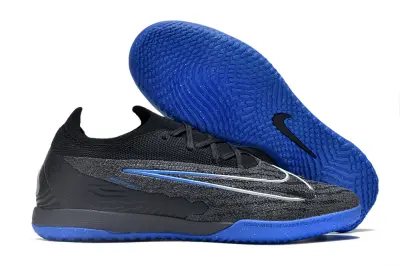 Nike Phantom GX Elite IC - Black/Electric Blue/Gray Mist