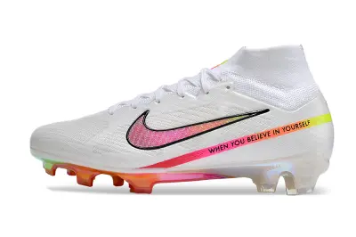 Nike Air Zoom Mercurial Superfly 9 Elite FG - White/Neon Yellow/Hot Pink