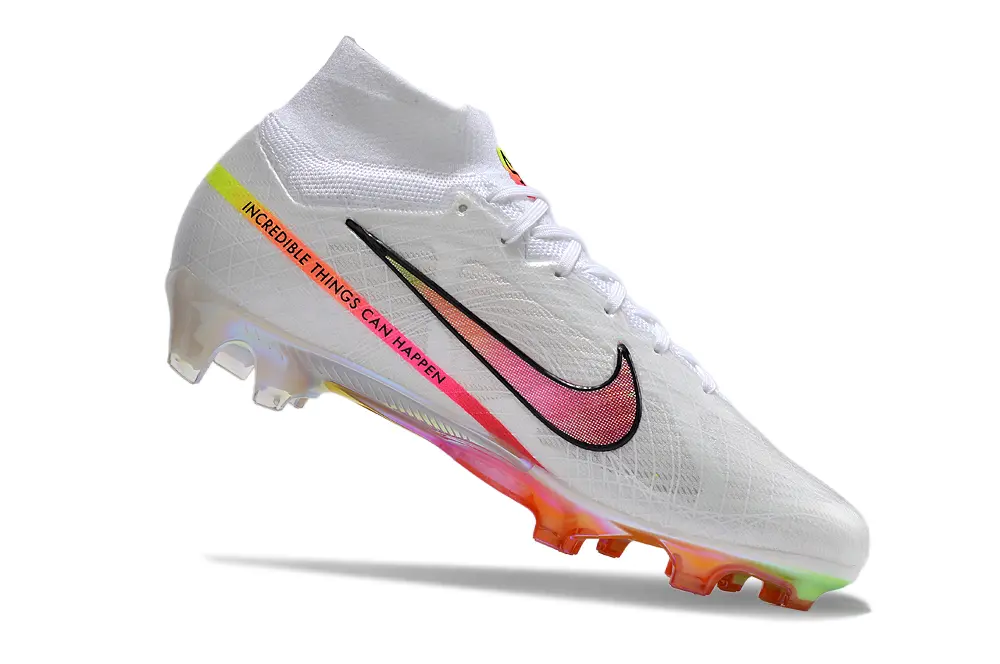 Nike Air Zoom Mercurial Superfly 9 Elite FG - White/Neon Yellow/Hot Pink